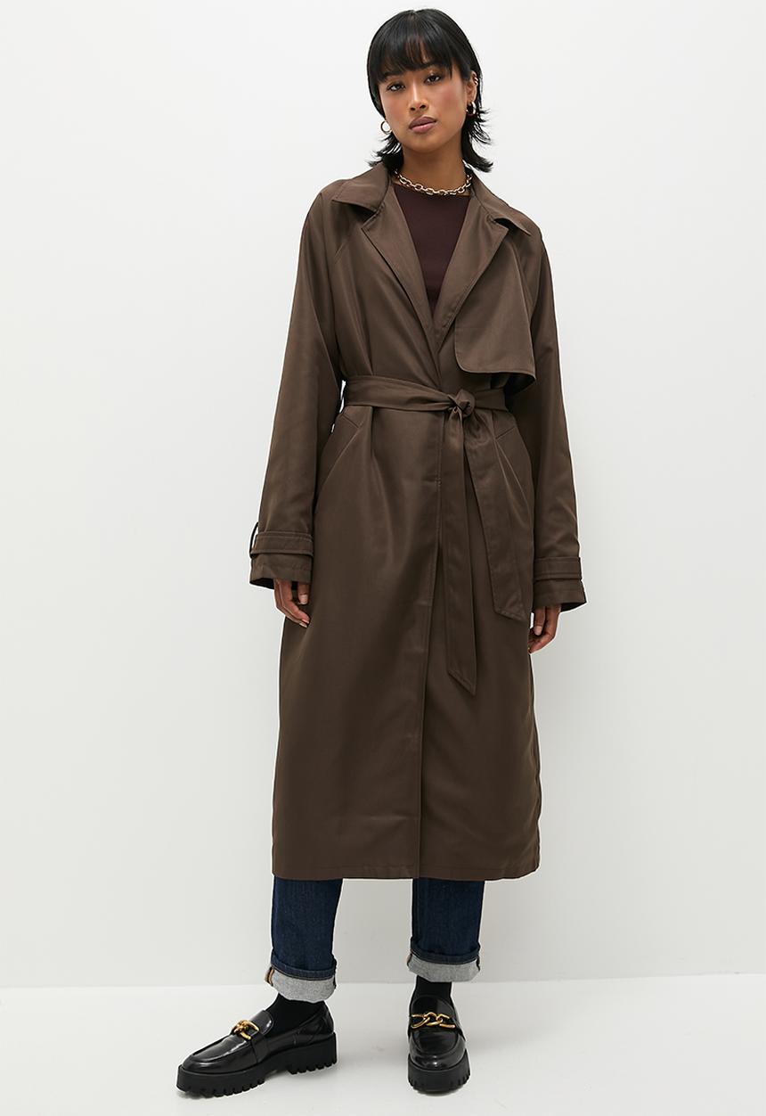 Superbalist - Maxi trench coat - deep tobacco