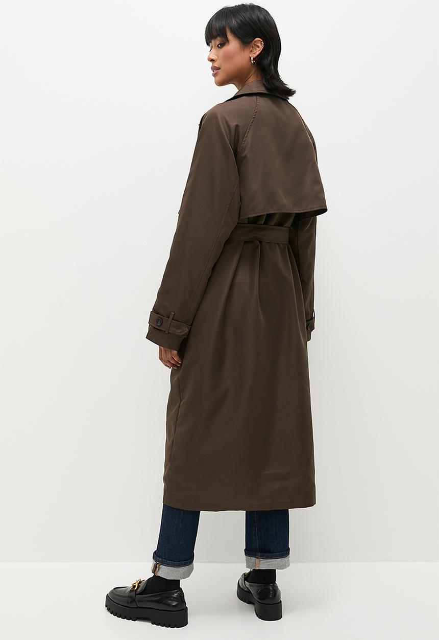 Superbalist - Maxi trench coat - deep tobacco