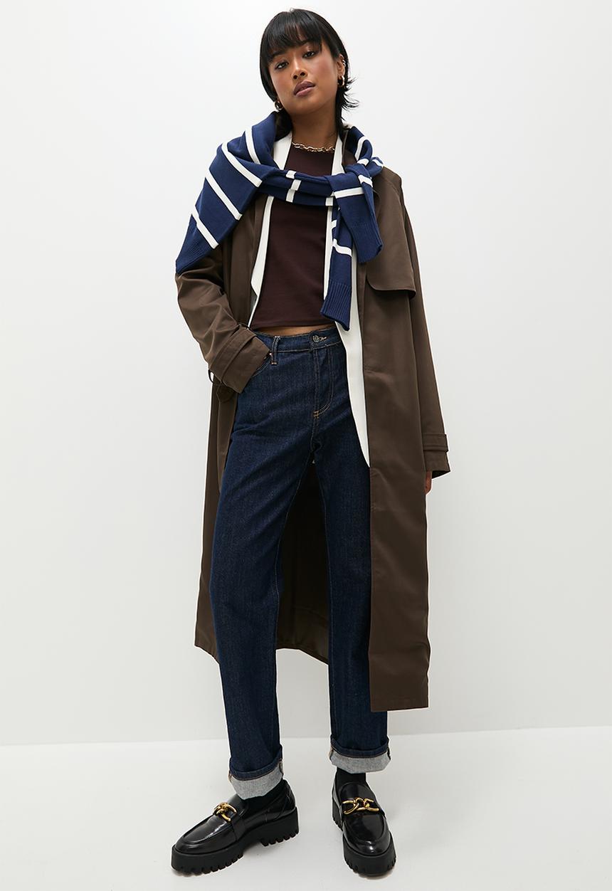 Superbalist - Maxi trench coat - deep tobacco
