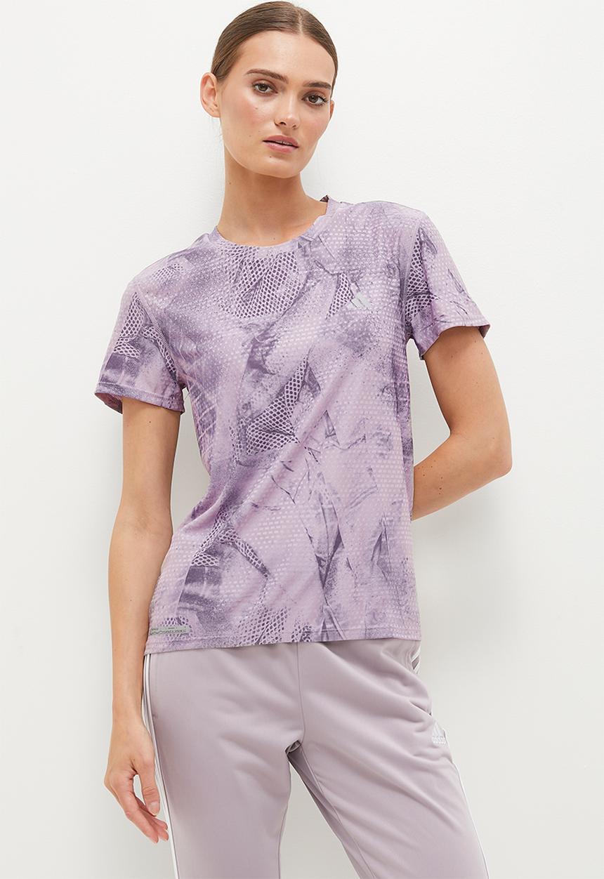adidas Performance - Ultaop Hr Tee - Preloved Fig & Ash Purple