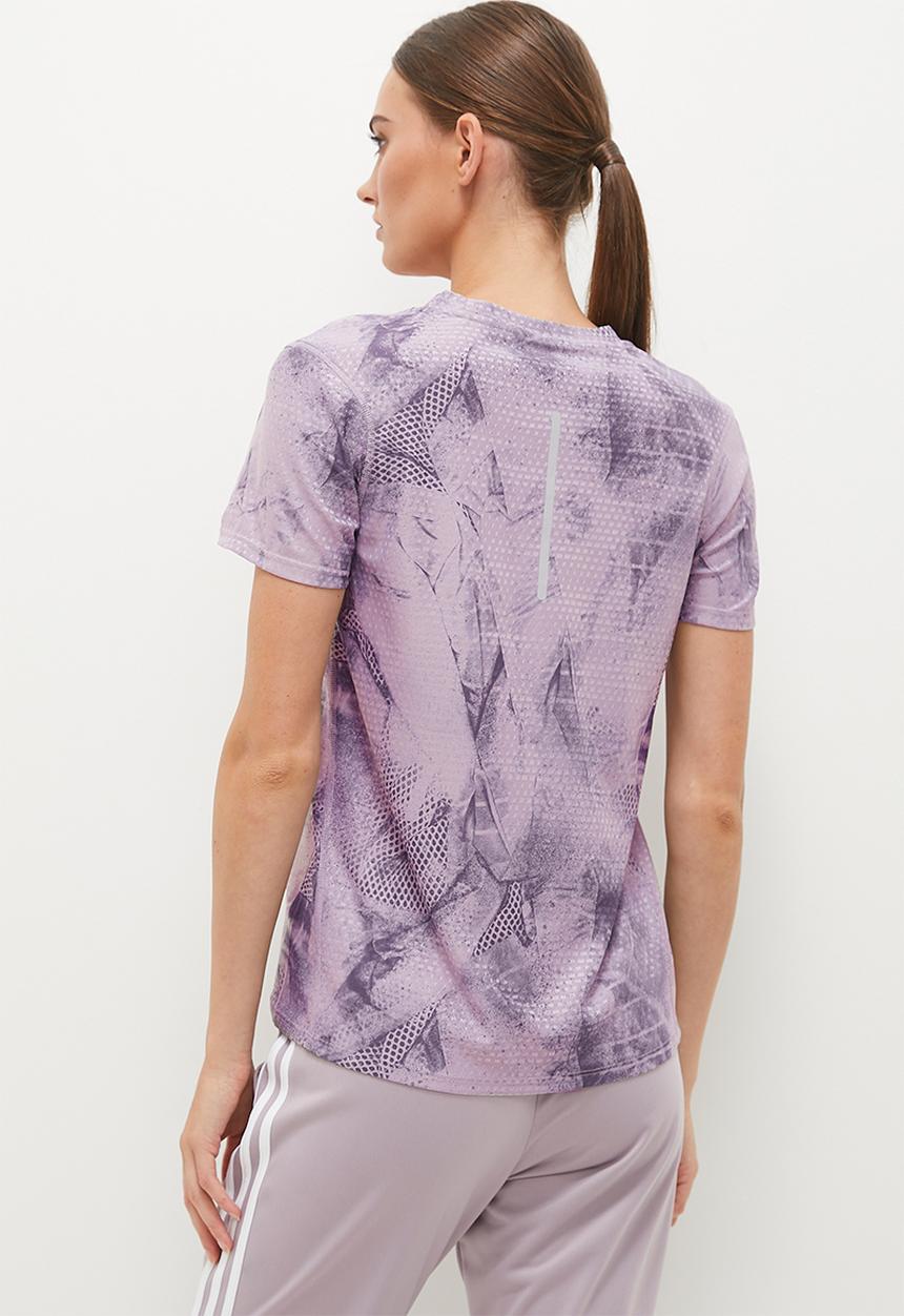 adidas Performance - Ultaop Hr Tee - Preloved Fig & Ash Purple