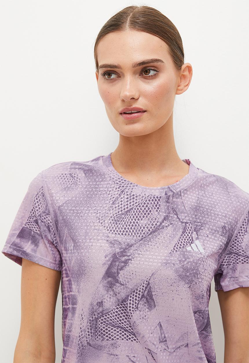 adidas Performance - Ultaop Hr Tee - Preloved Fig & Ash Purple