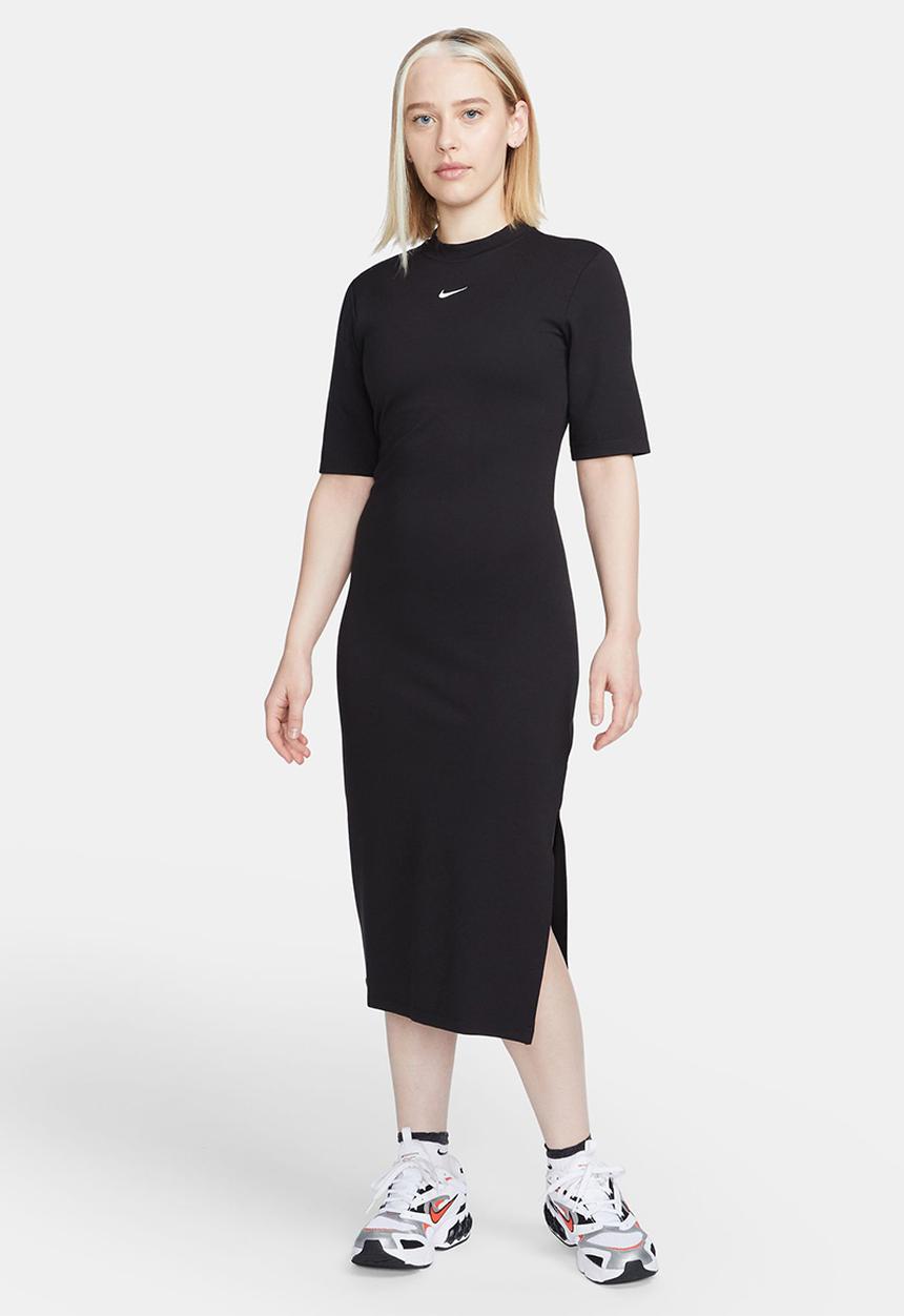 Nike - W Nsw Essntl Midi Dress  - Black/White