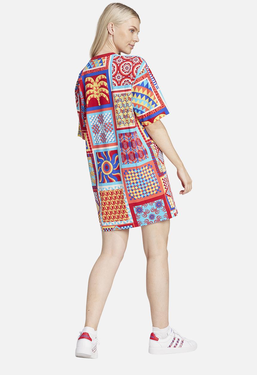 adidas Performance - Farm dress - bold blue/power red