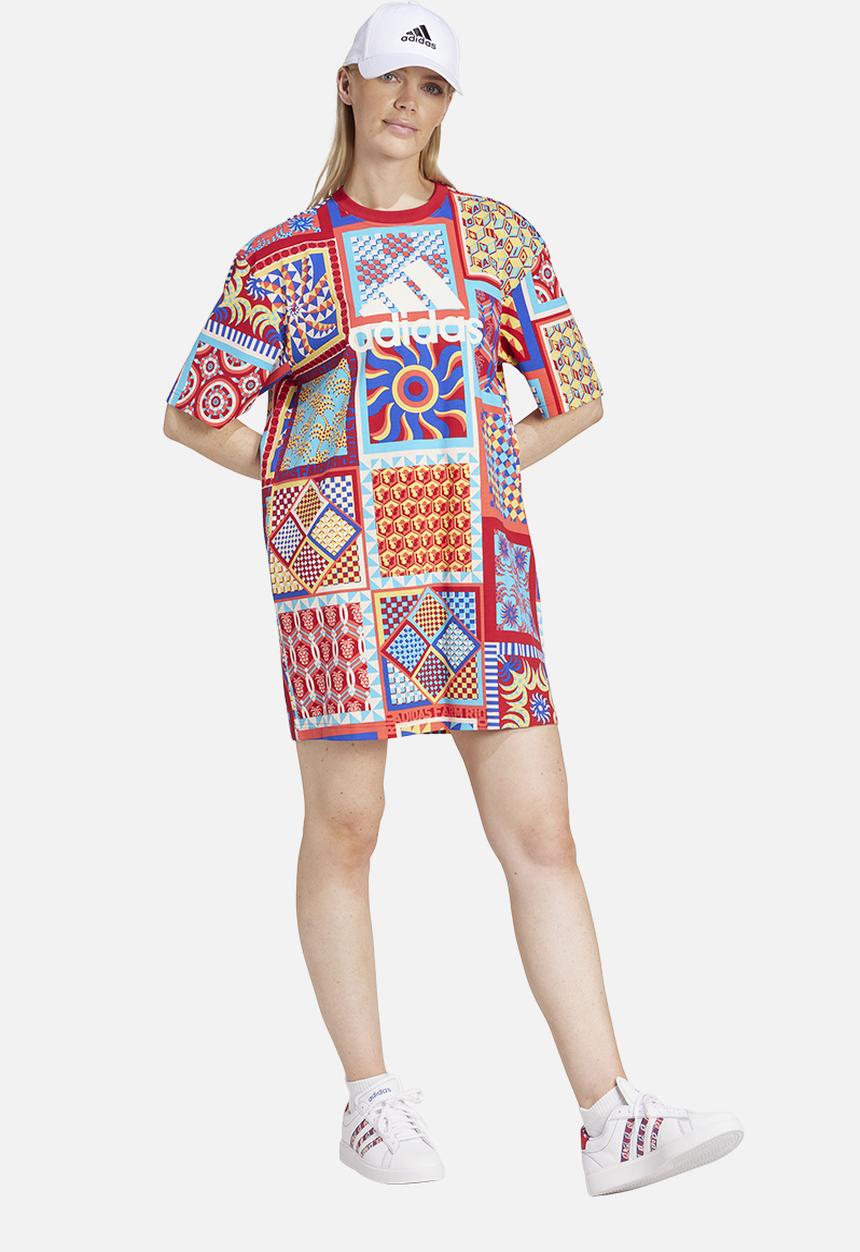 adidas Performance - Farm dress - bold blue/power red
