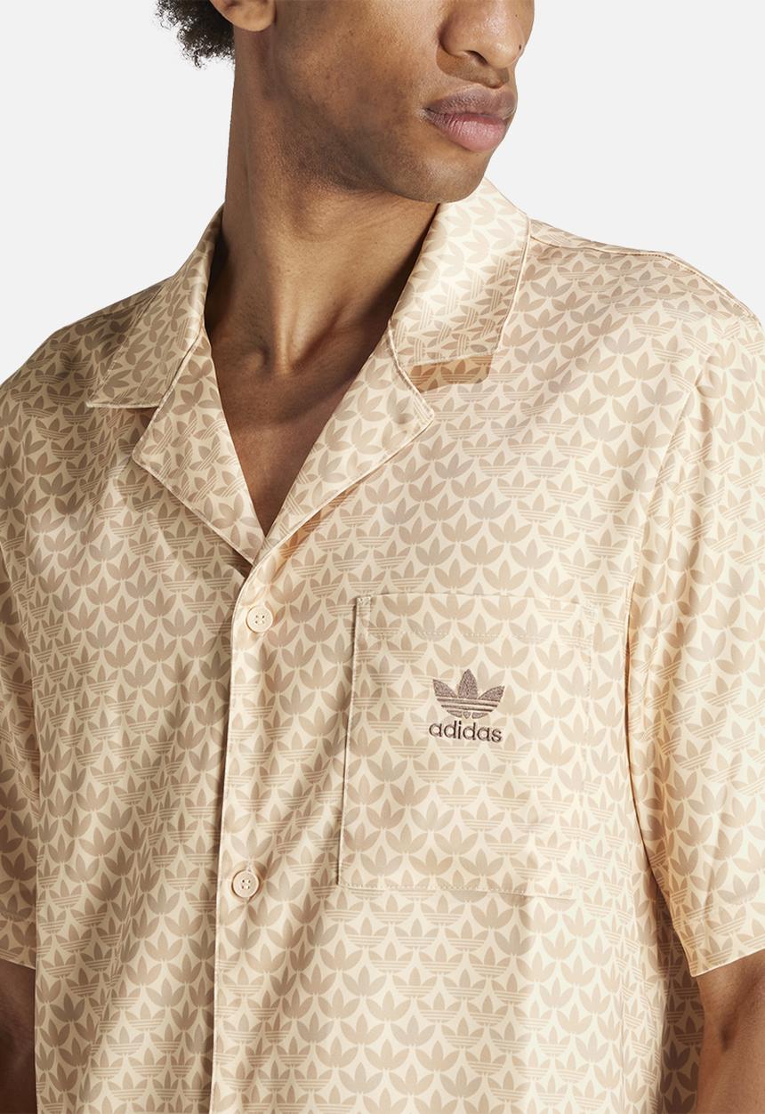 adidas Originals - Mono satin shirt - tan