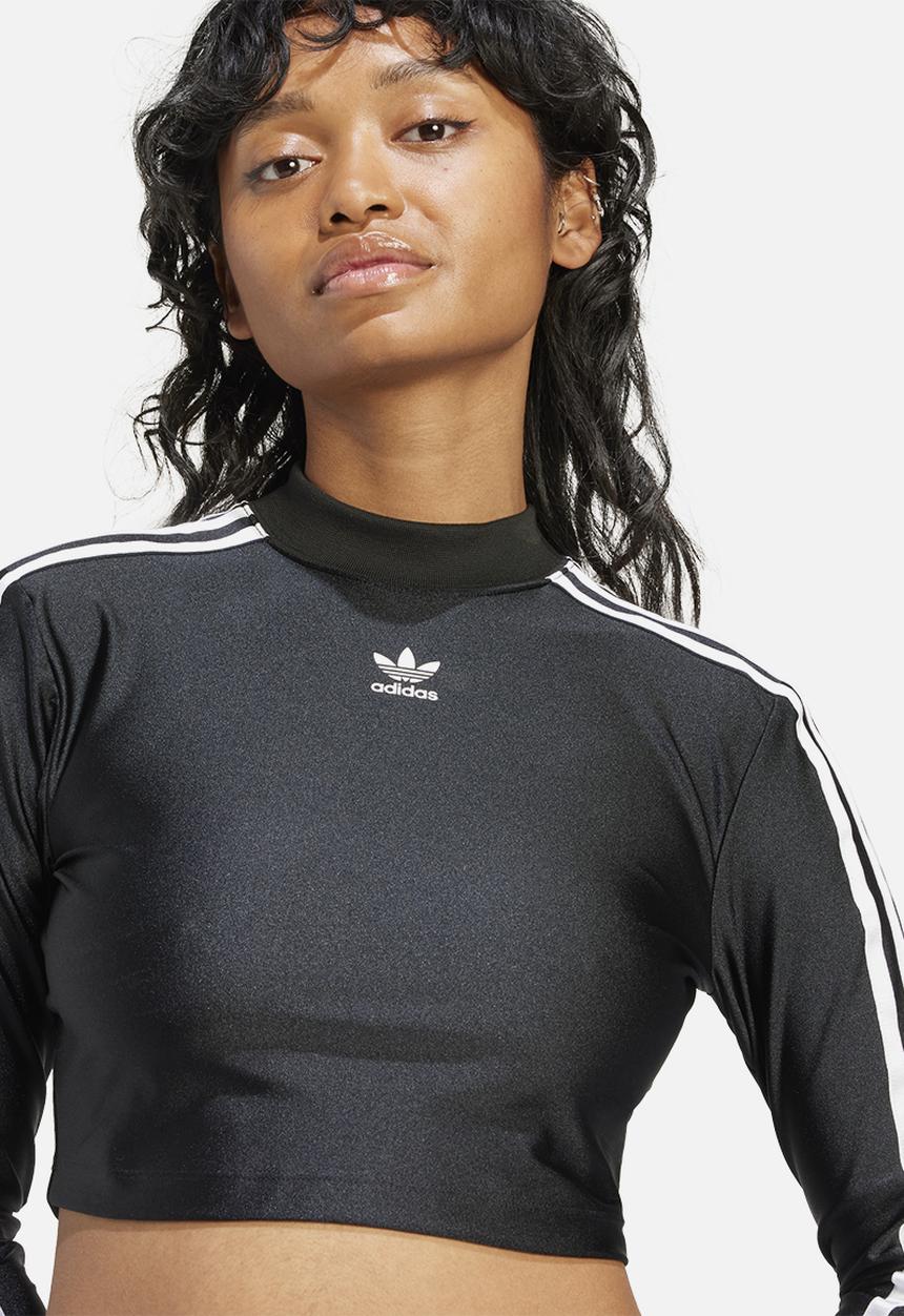 adidas Originals - 3 s cropped ls - black
