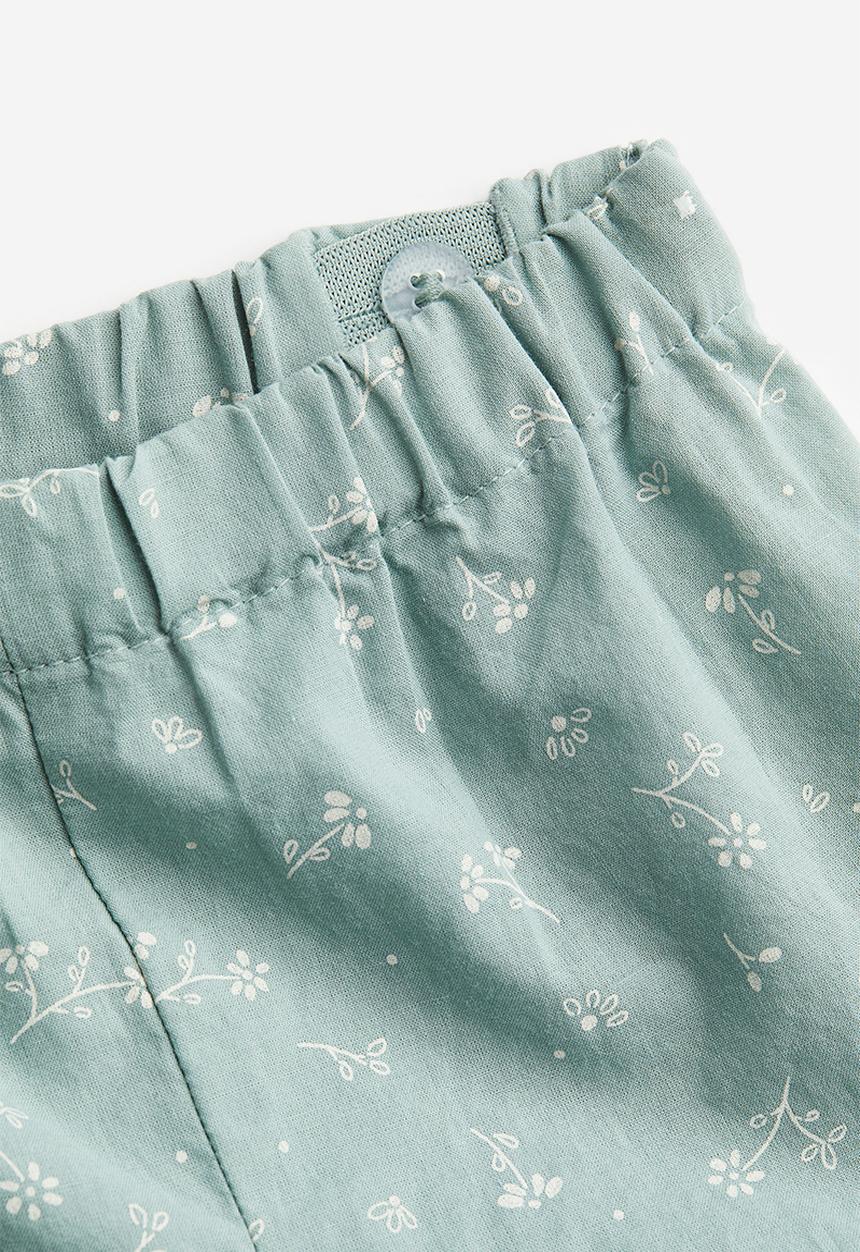 H&M - 2-Piece cotton set - green floral 