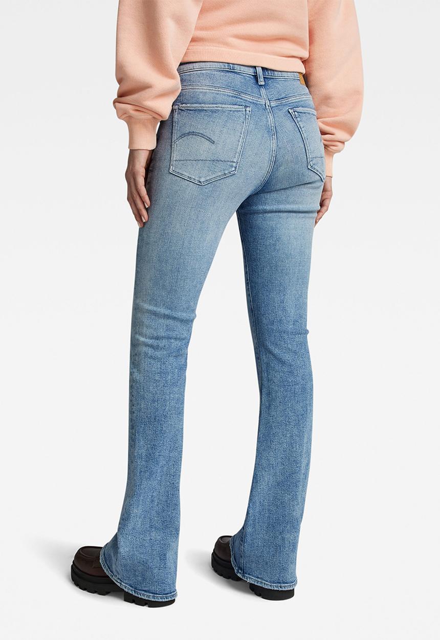 G-STAR - 3301 flare wmn - sun faded nubay blue