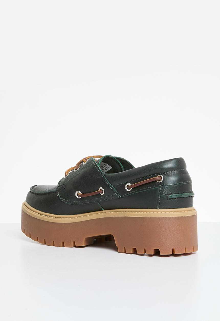 Timberland - TBL premium elevated 3 eye - dark green full grain