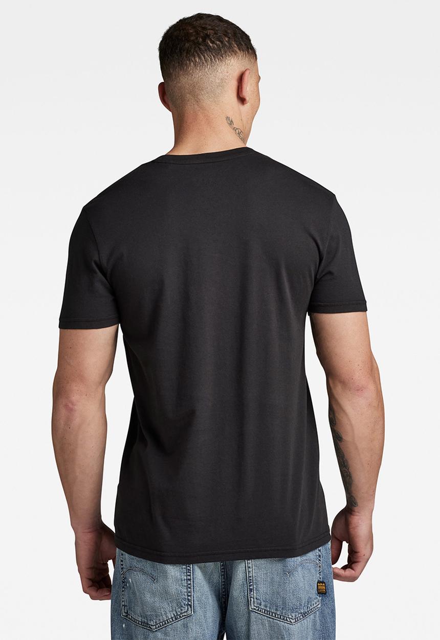 G-STAR - Distressed logo r t compact jersey I o - dk black