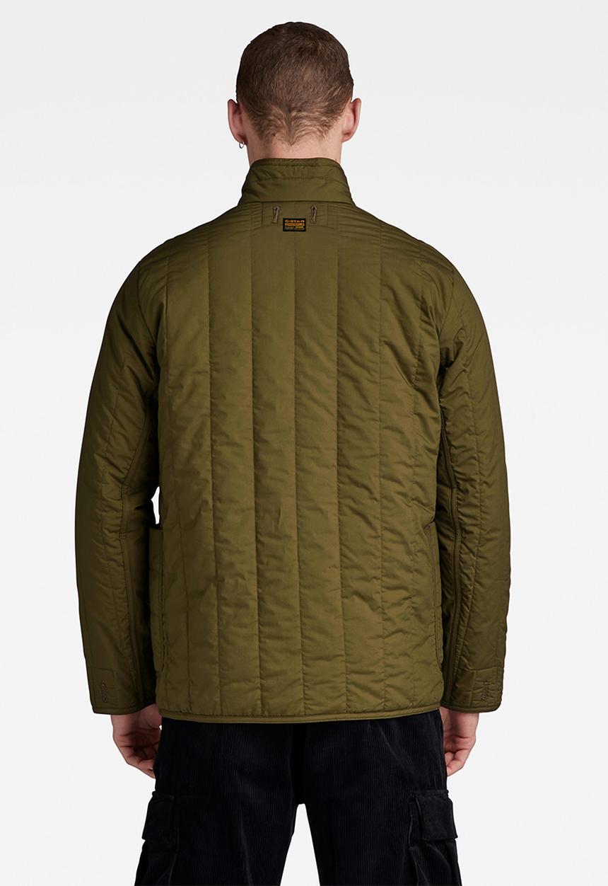 G-STAR - Liner overshirt manor poplin - dark olive