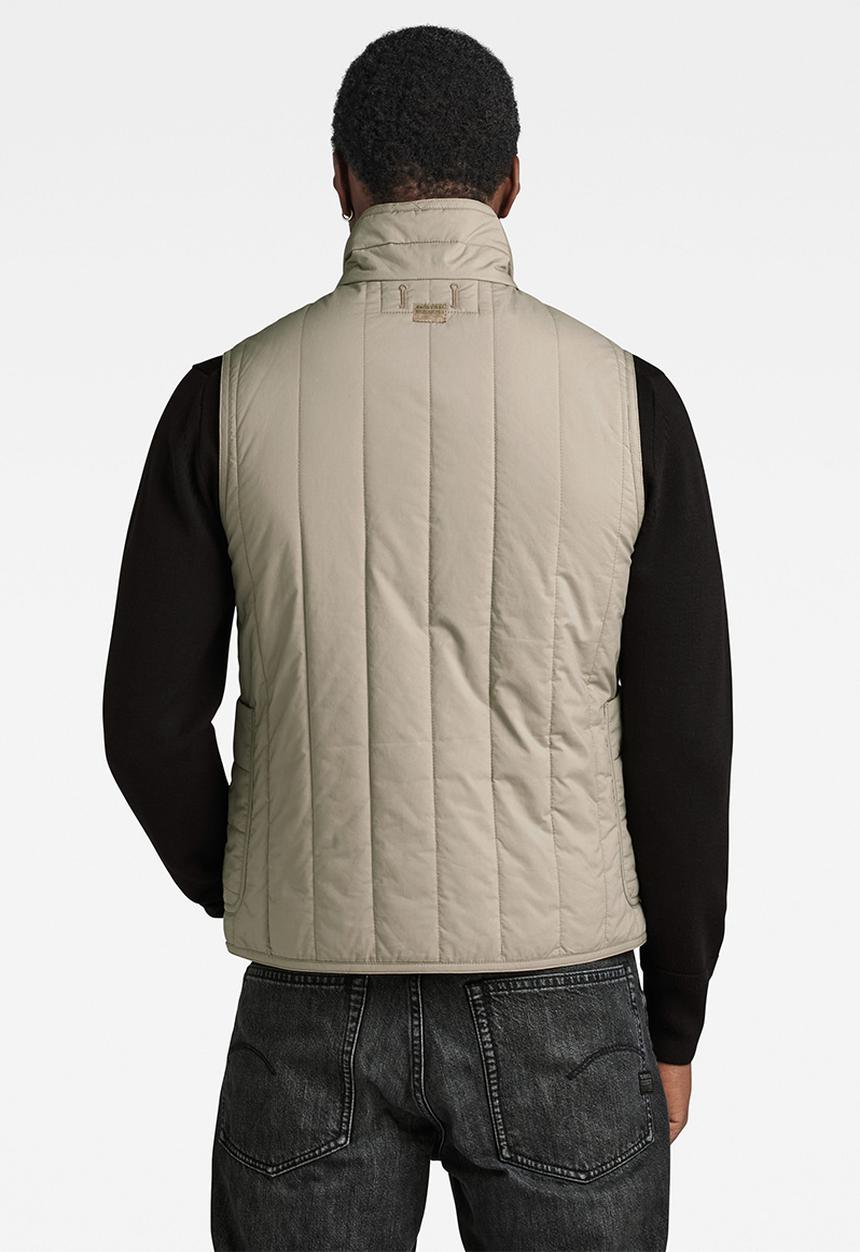 G-STAR - Liner vest manor poplin - elephant skin