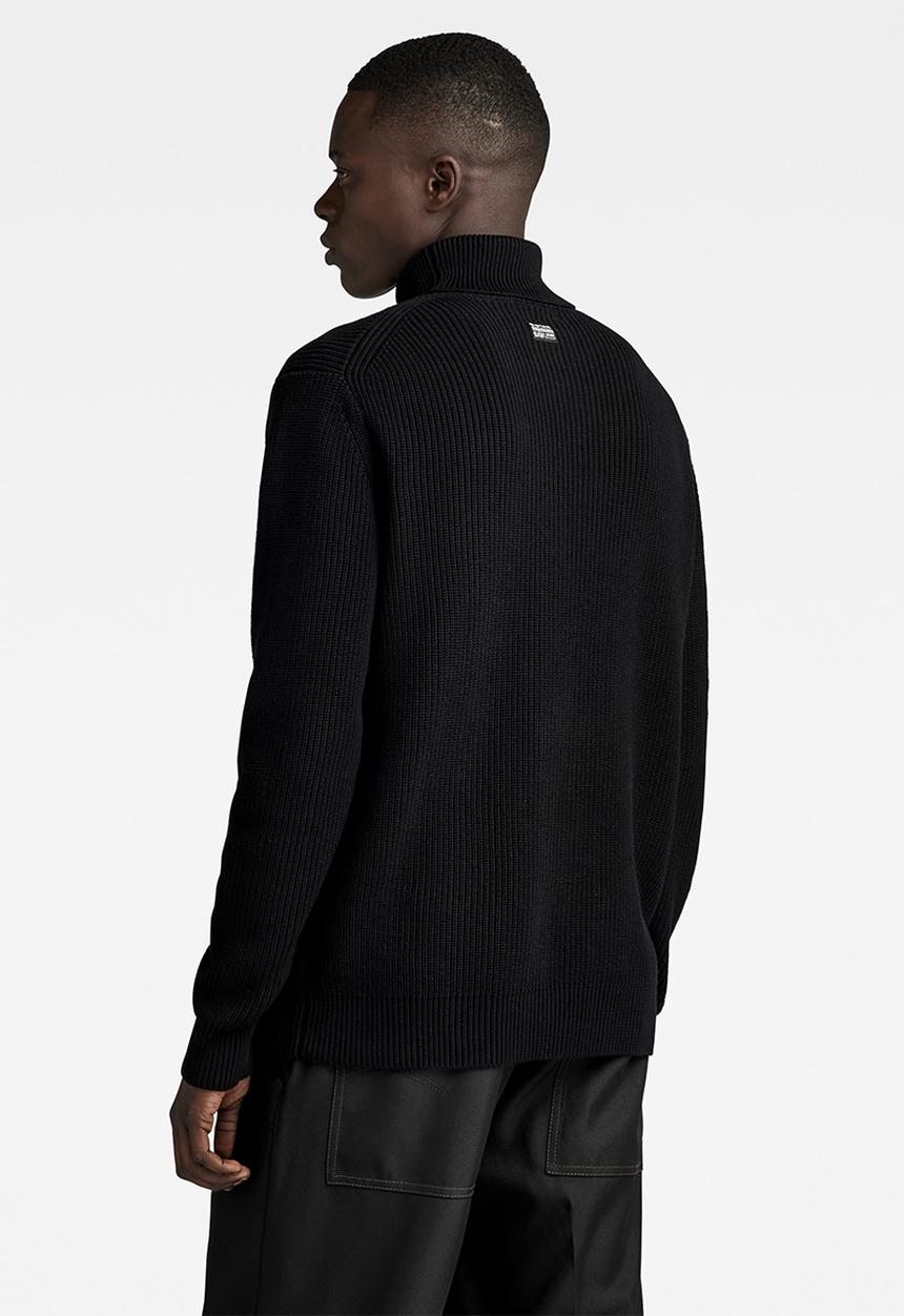 G-STAR - Pullover turtle knit cotton knit o - dk black