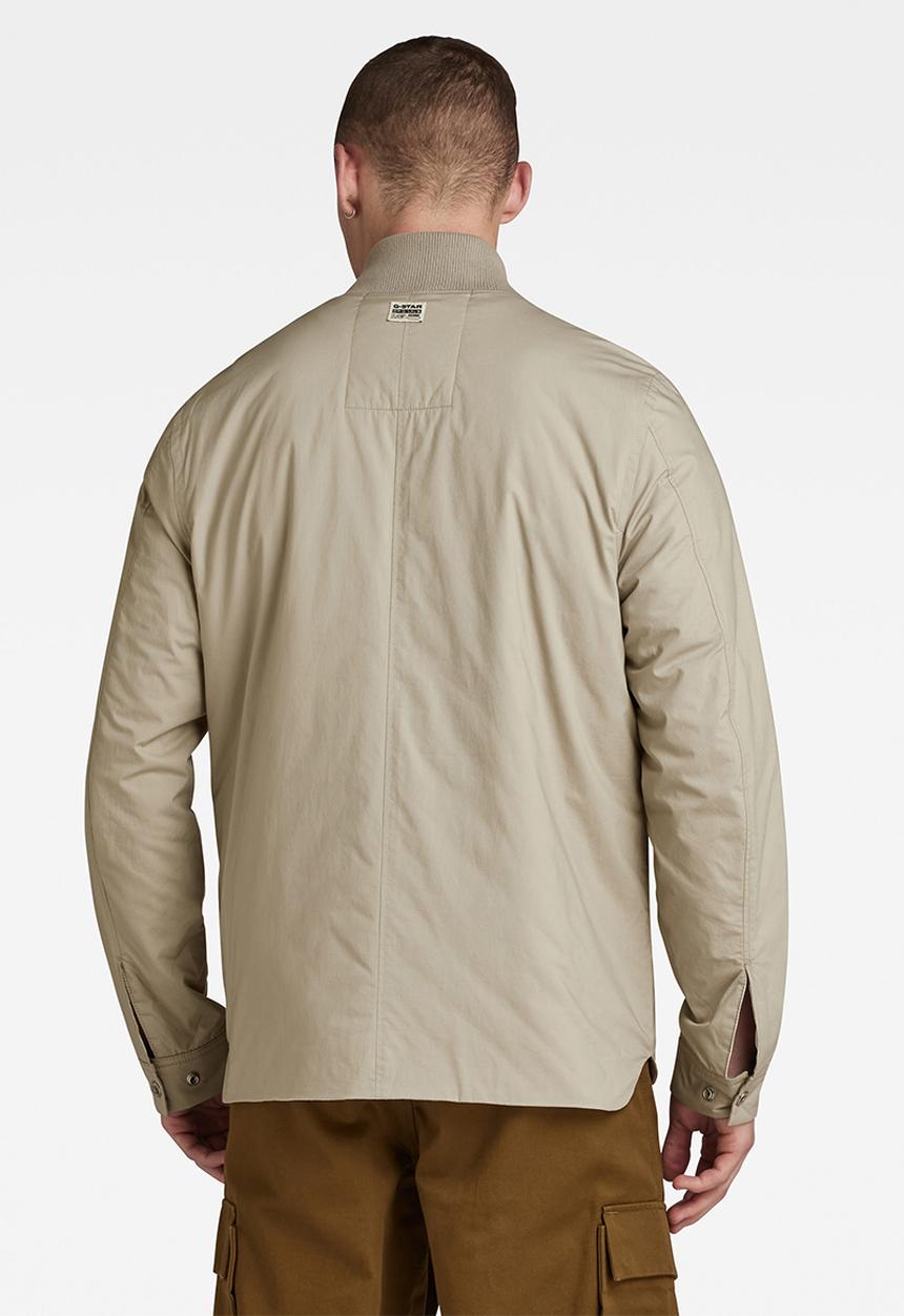 G-STAR - Lofty pdd overshirt manor poplin - elephant skin