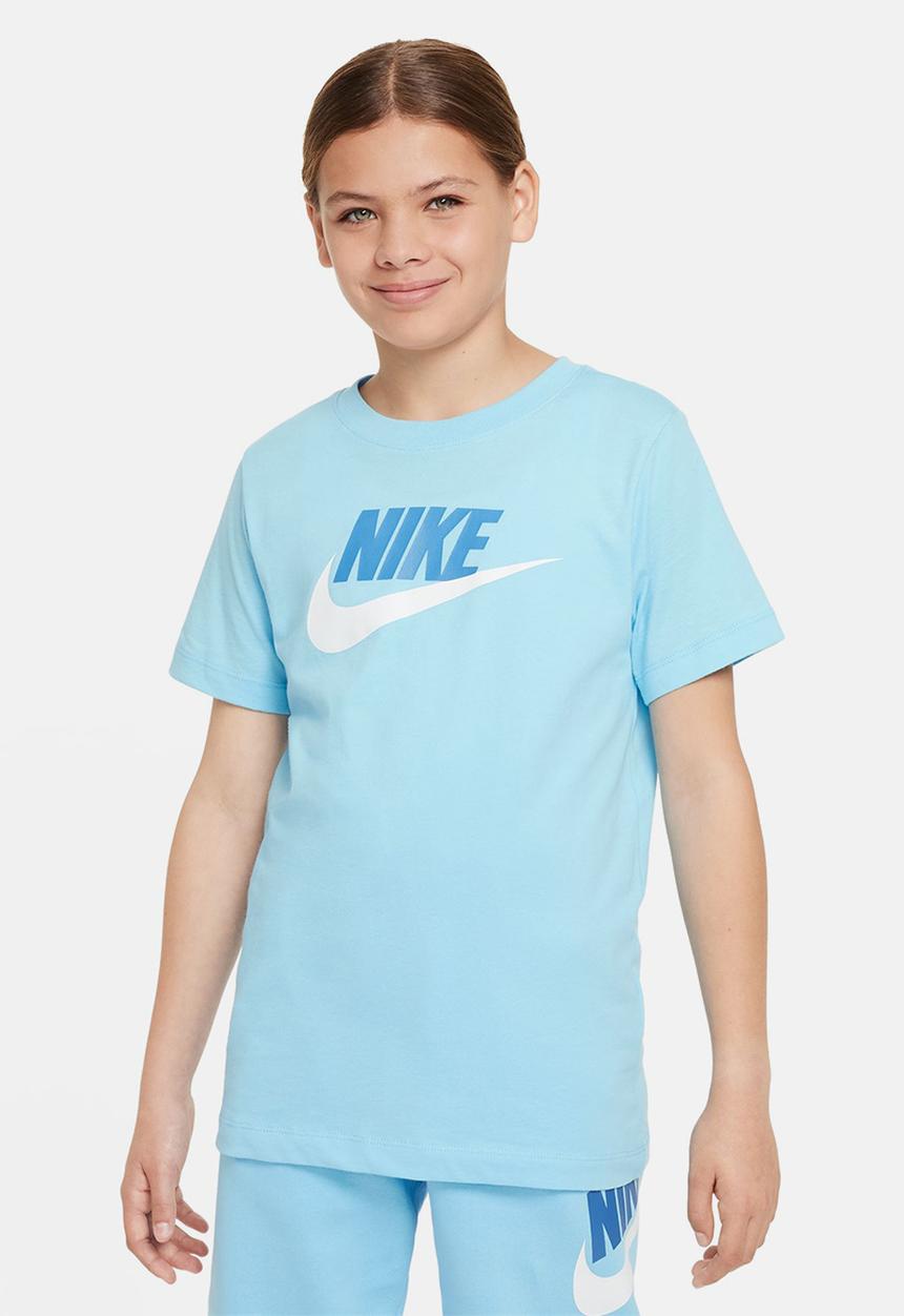 Nike - K nsw tee futura icon td - aquarius blue/white