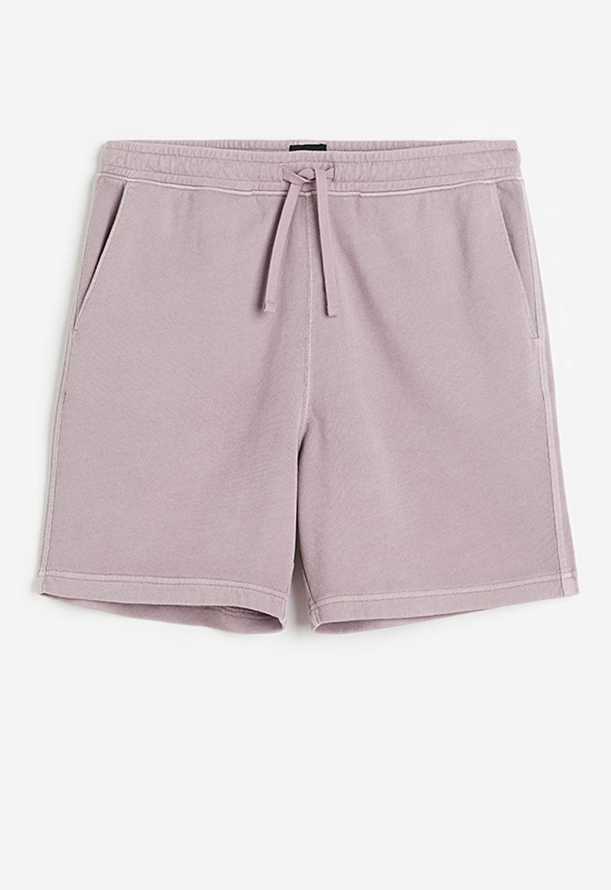 H&M - Regular fit sweatshorts - washed purple