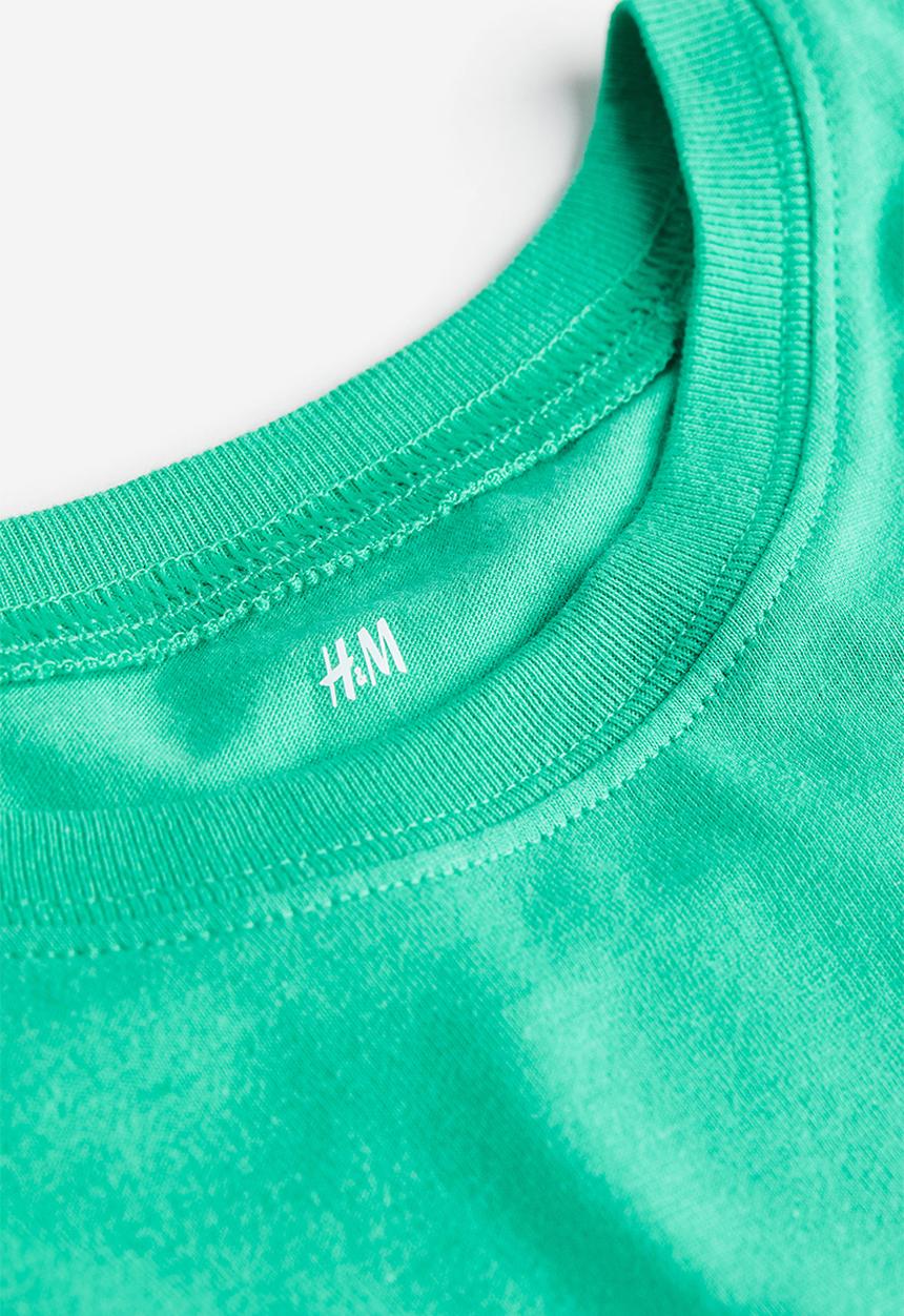 H&M - Printed jersey t-shirt - green