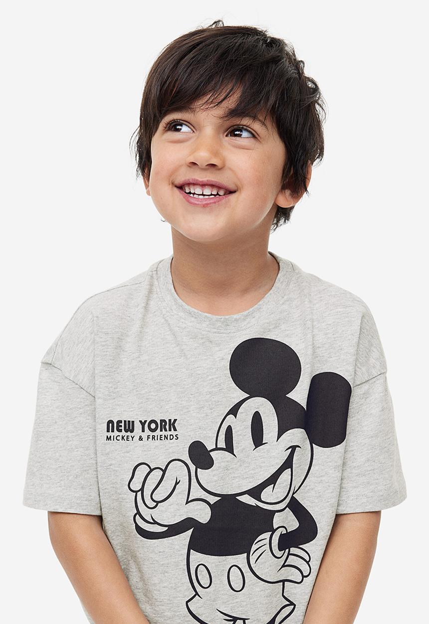 H&M - Oversized printed t-shirt - Grey