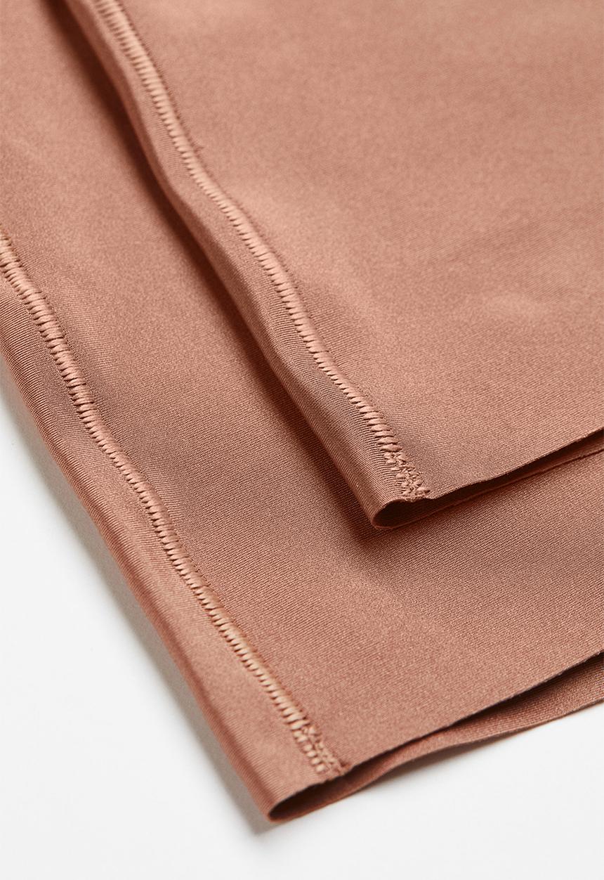 H&M - 2-pack no-show light shaping bikers - dark beige