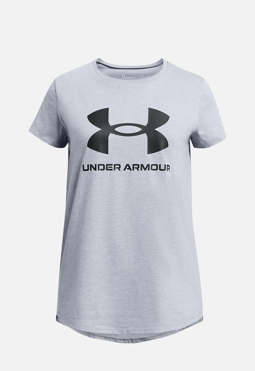 Under Armour - Ua g sportstyle logo short sleeve - steel light heather/black
