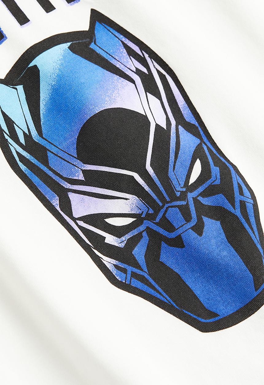 H&M - Printed vest top - white & black panther