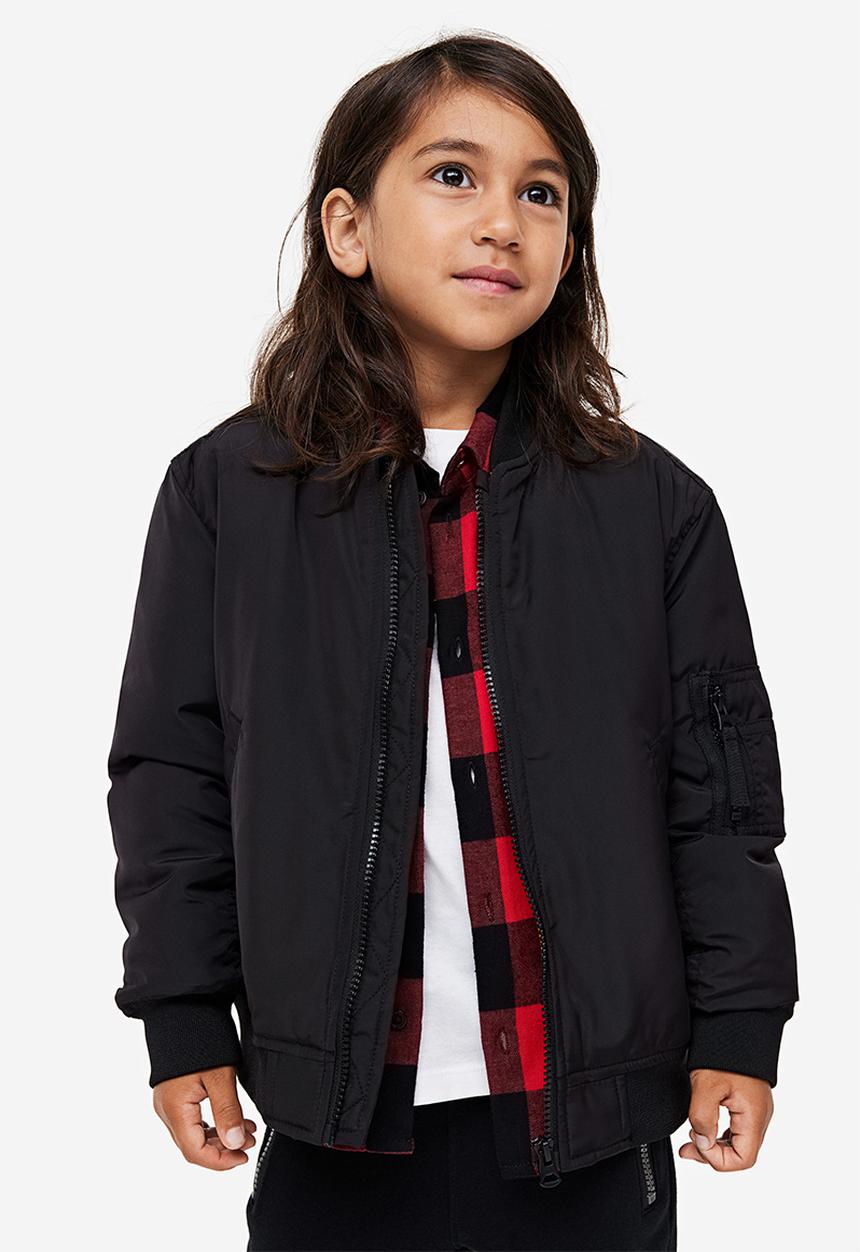 H&M - Oversized bomber jacket - black