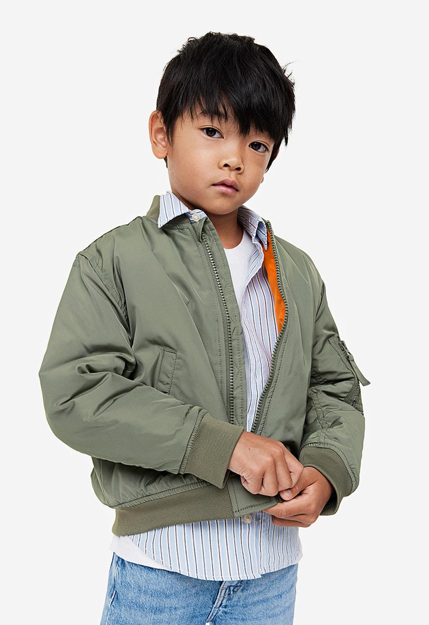 H&M - Oversized bomber jacket - green