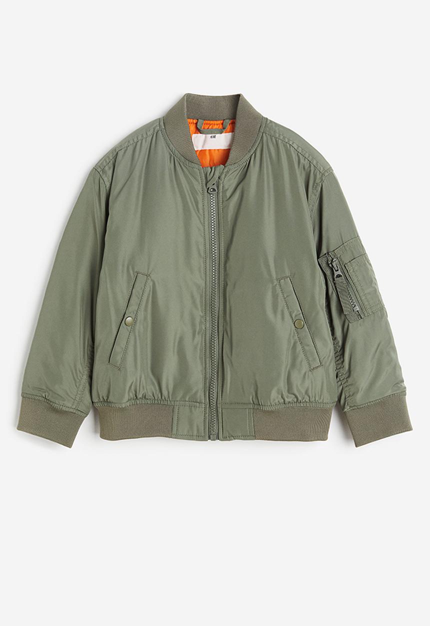 H&M - Oversized bomber jacket - green