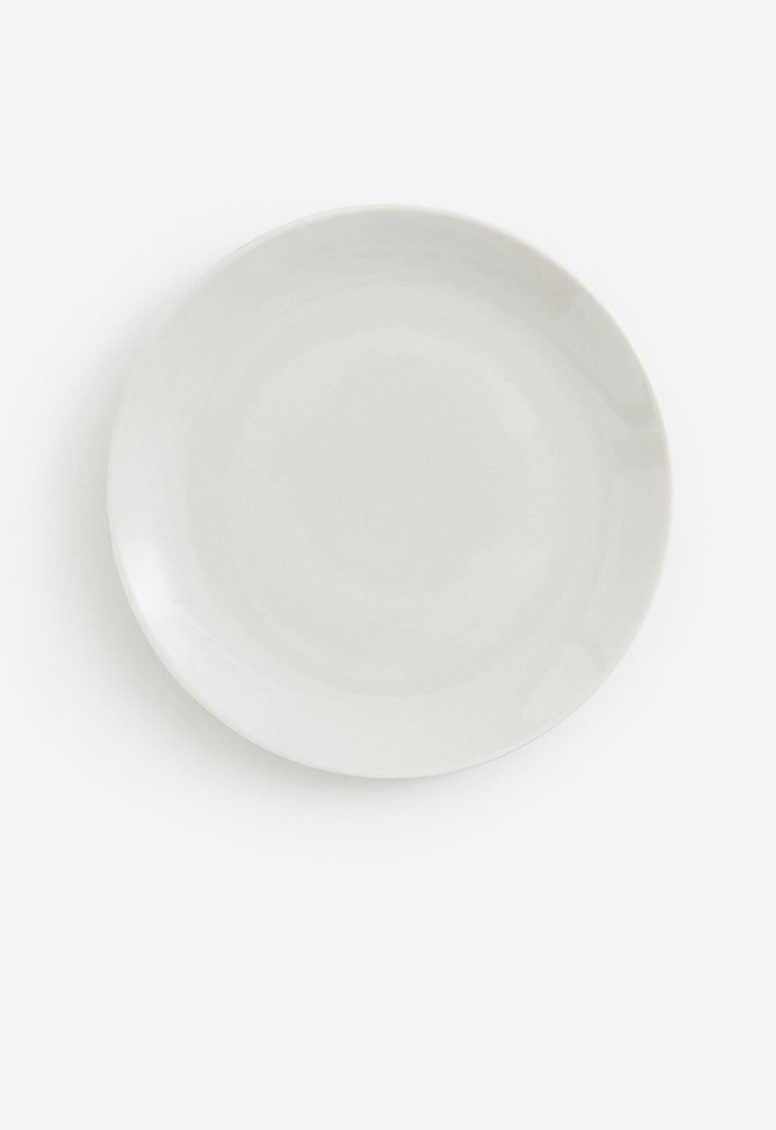 H&M - Porcelain plate - white