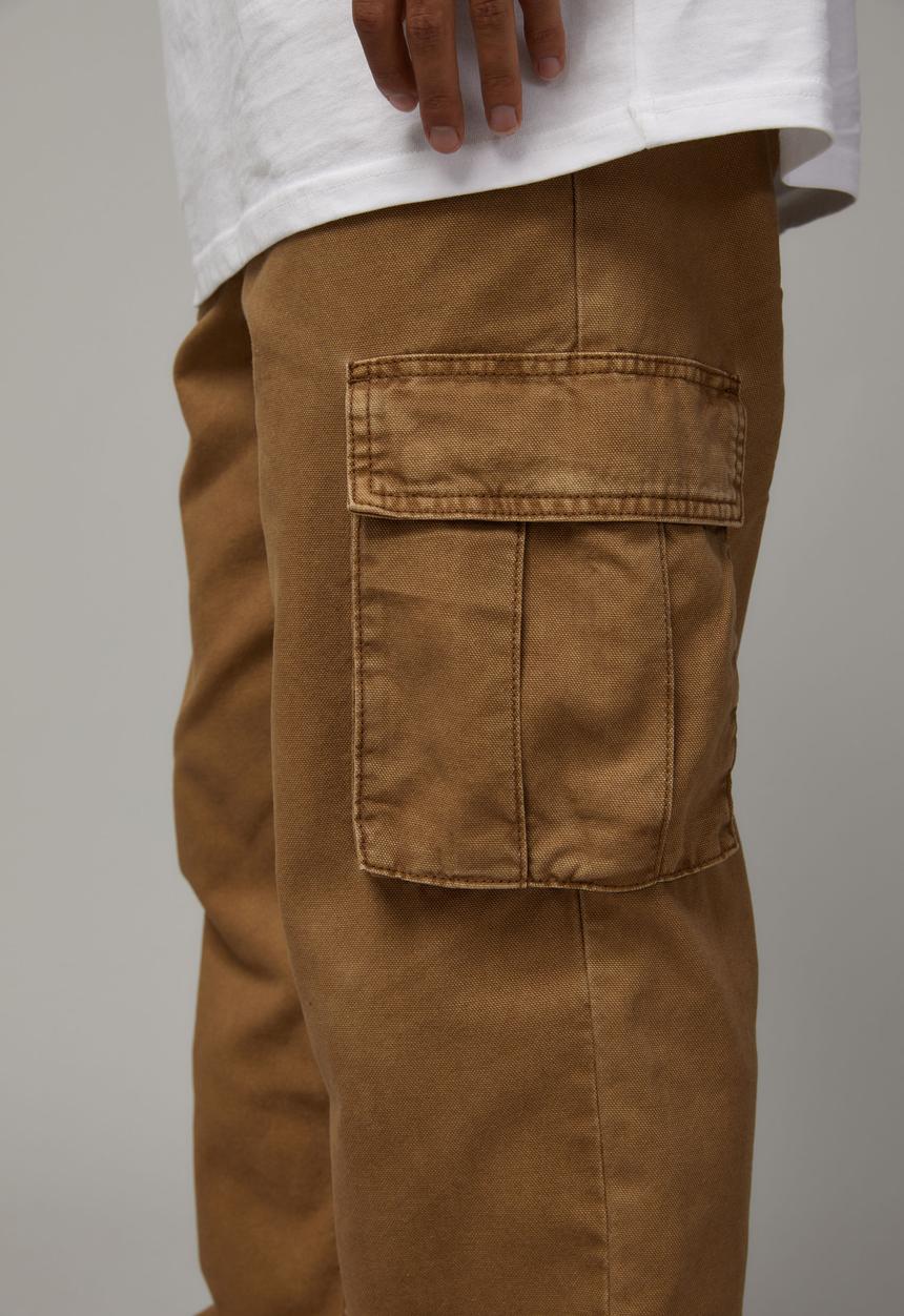 Factorie - Half Half Straight Cargo Pant - Camel