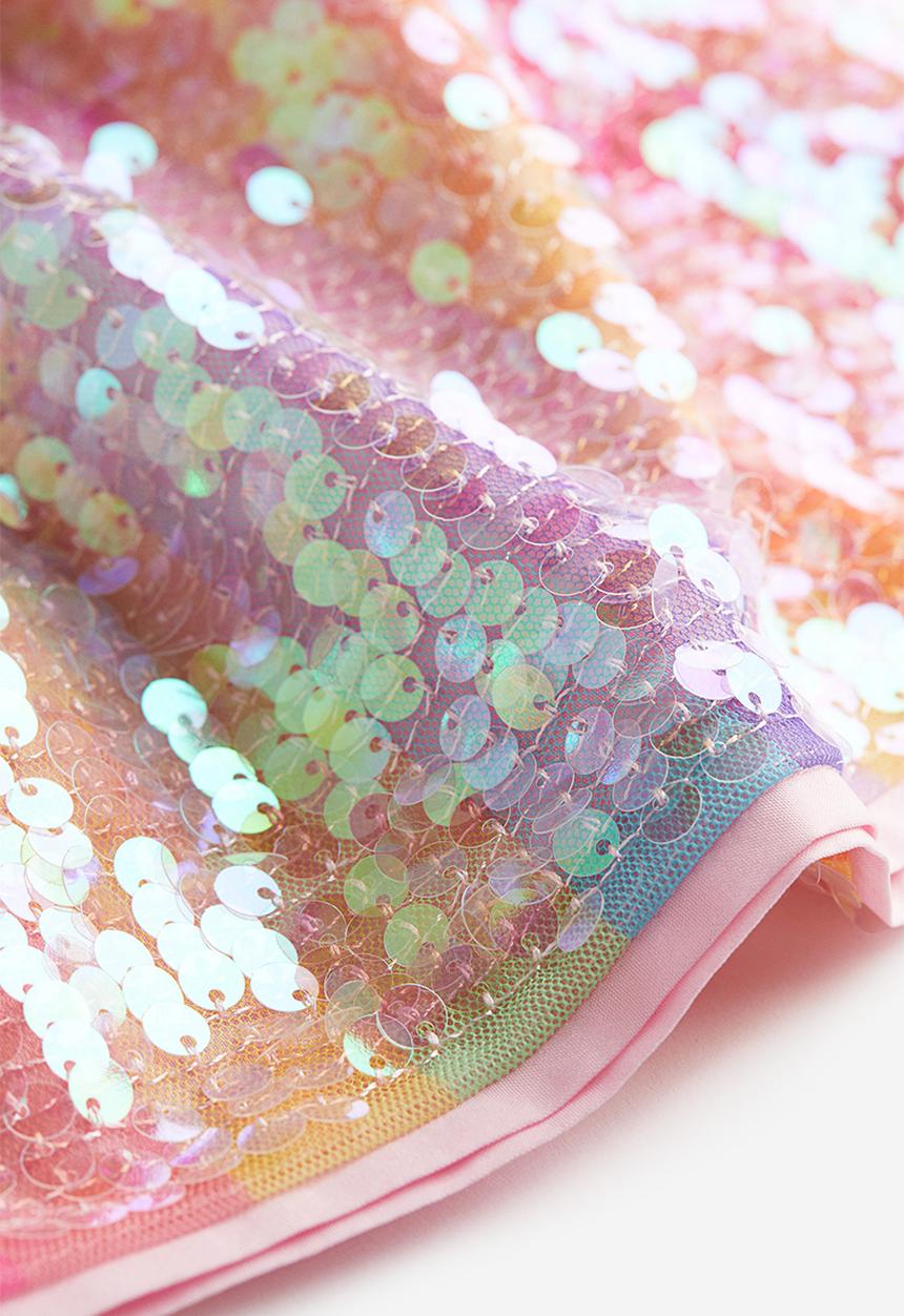H&M - Sequined skirt - pink