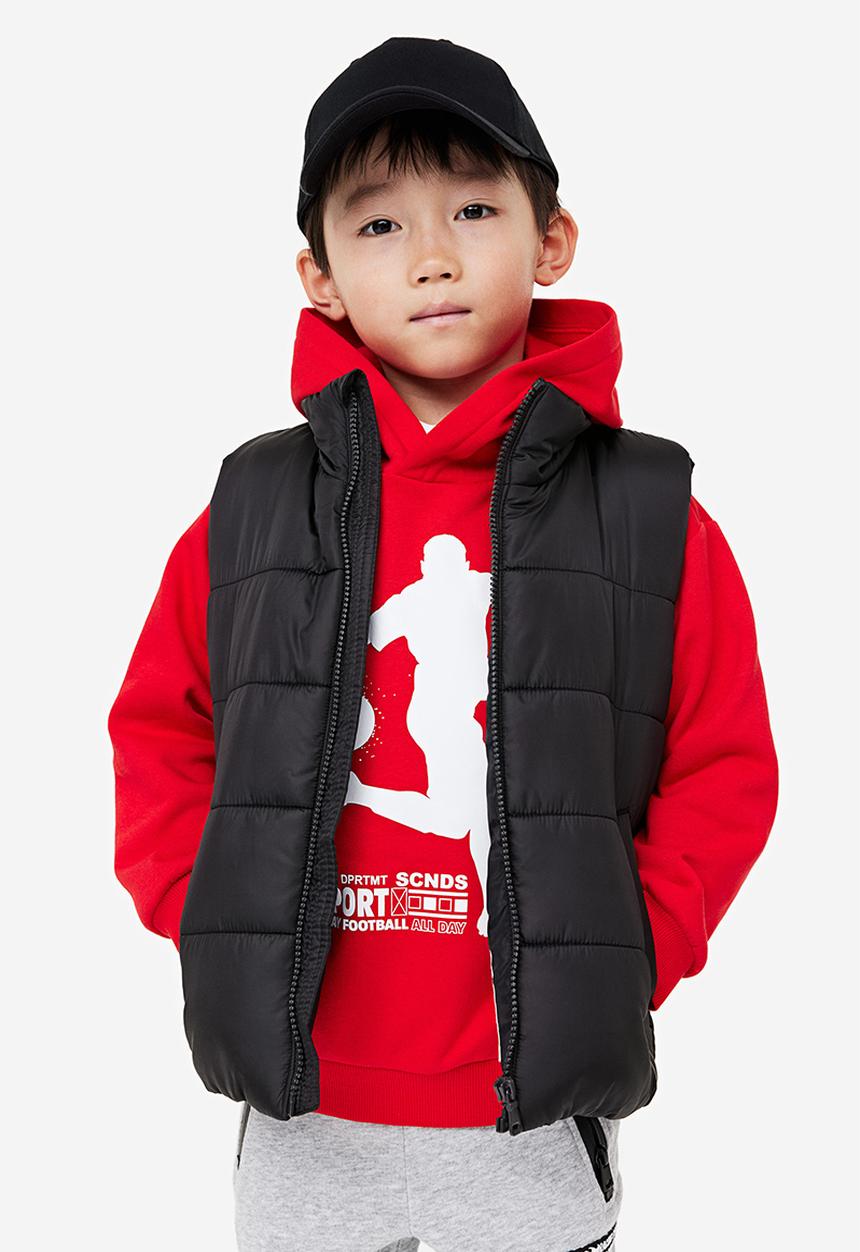 H&M - Puffer gilet - black