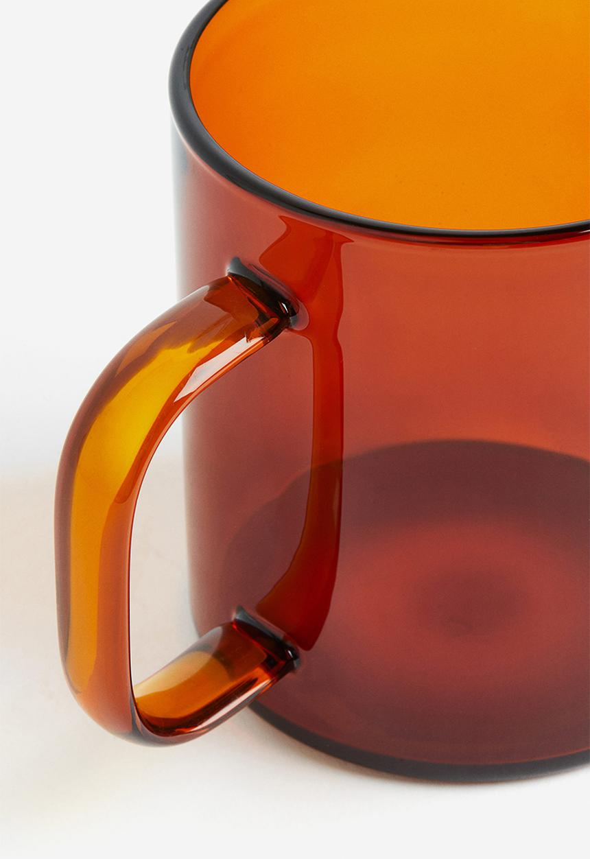 H&M - Glass mug - orange