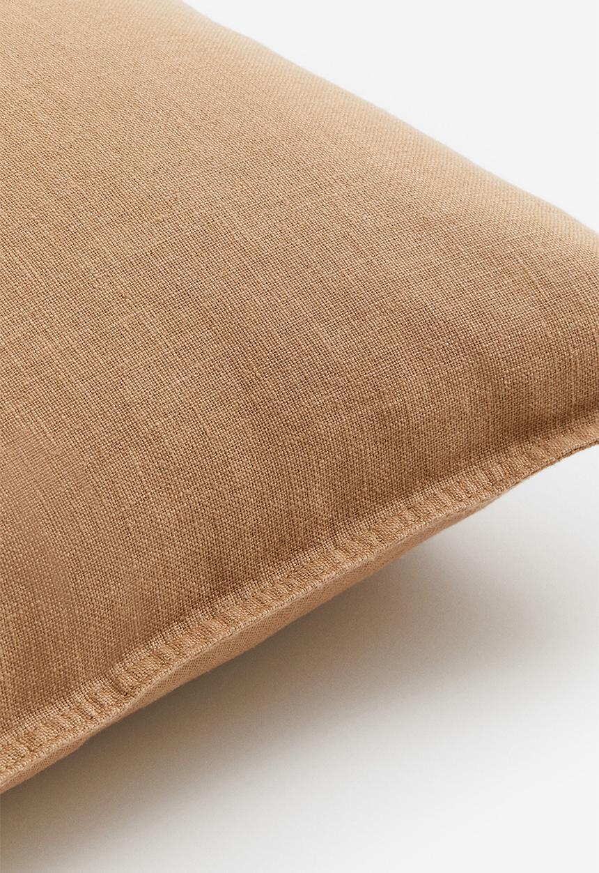 H&M - Washed linen cushion cover - beige
