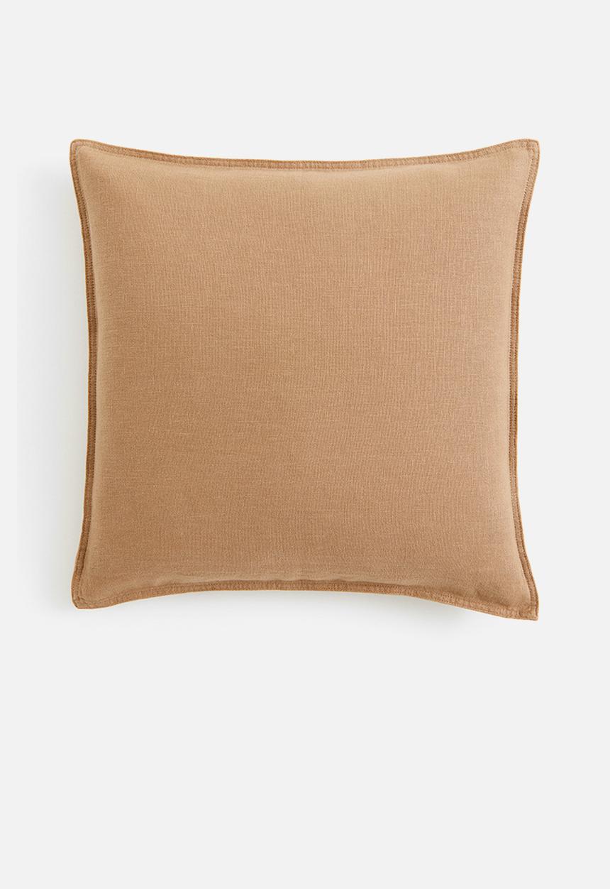 H&M - Washed linen cushion cover - beige