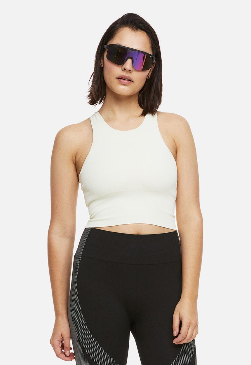 H&M - Drymove™ medium support sports bra - cream