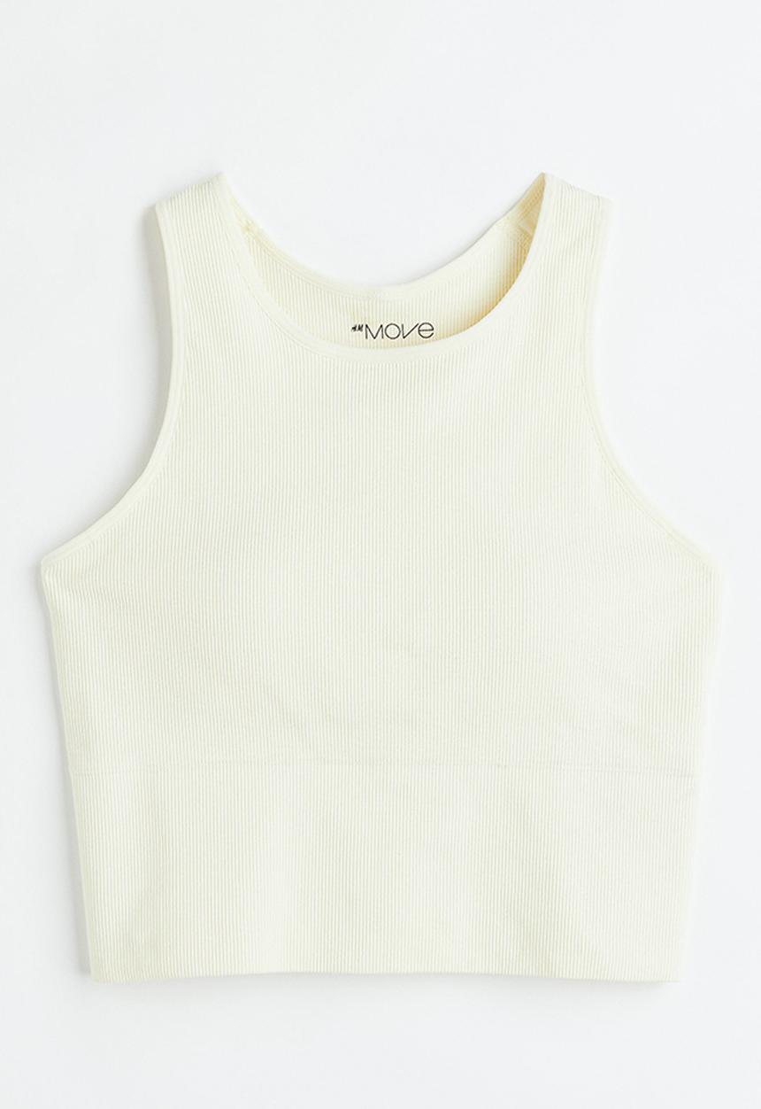 H&M - Drymove™ medium support sports bra - cream
