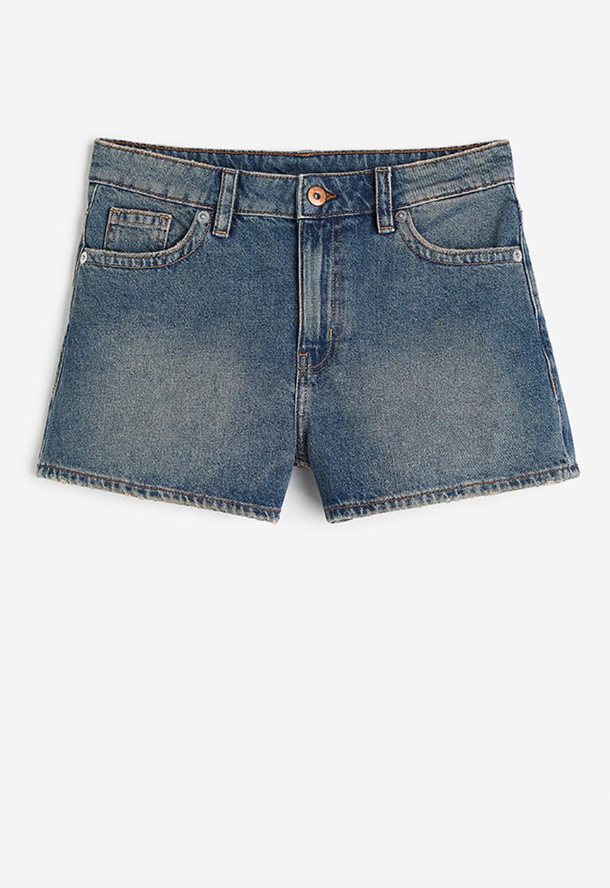H&M - Denim shorts - dark denim blue