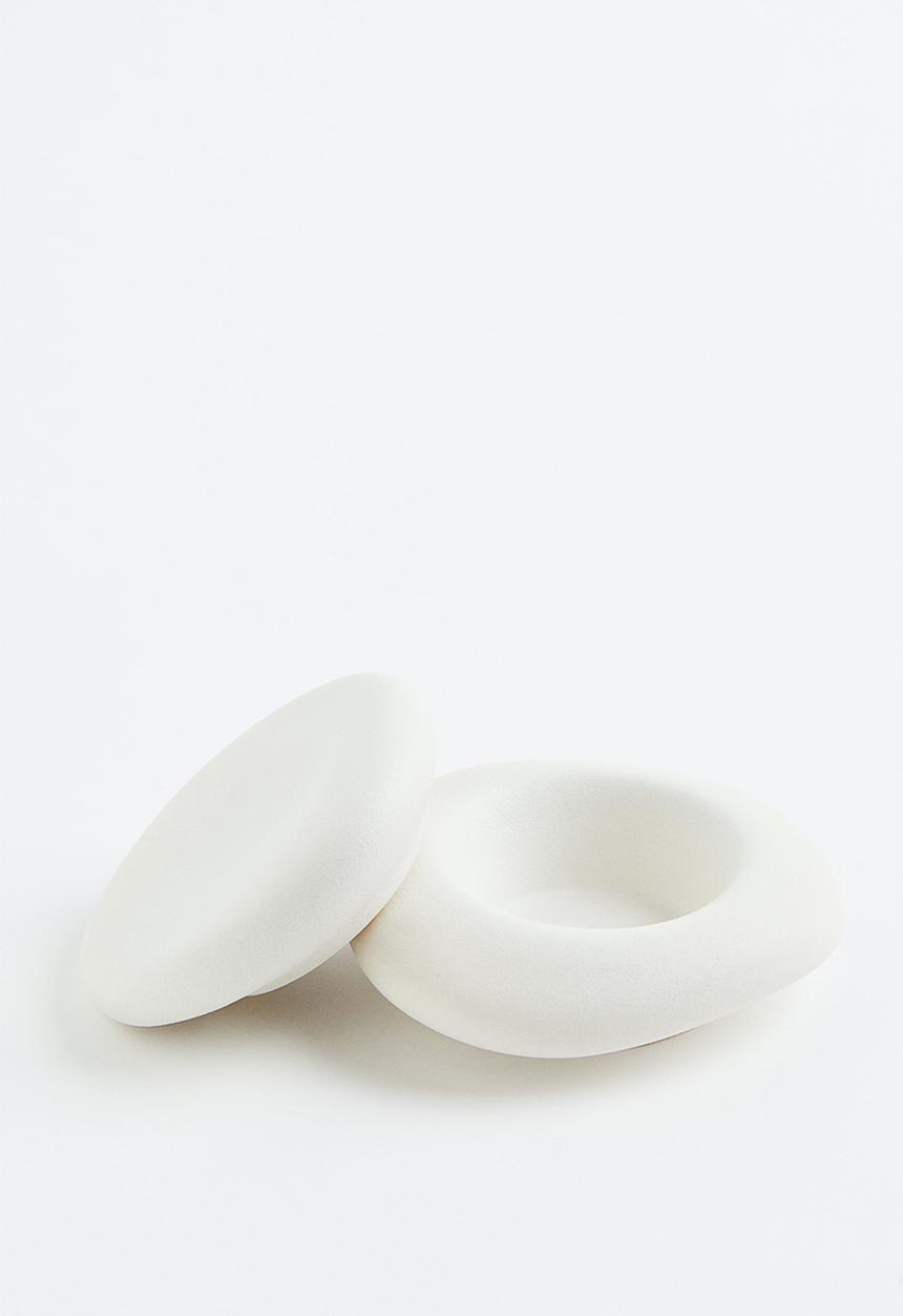 H&M - Stoneware trinket box - white
