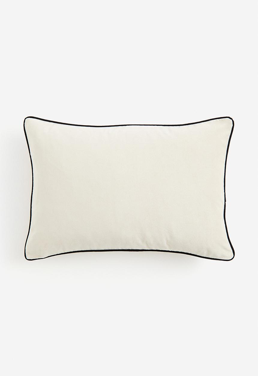 H&M - Velvet cushion cover - beige