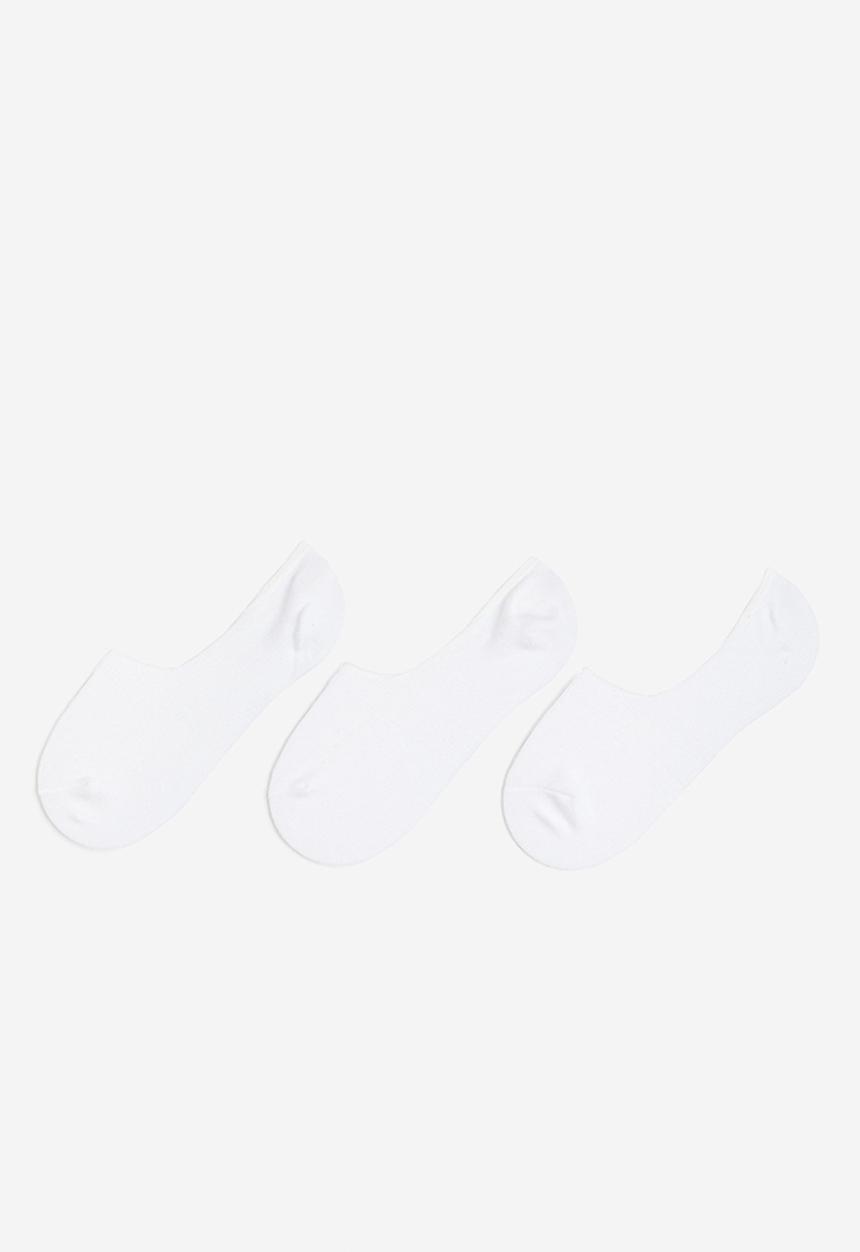 H&M - 3-pack no-show socks - white
