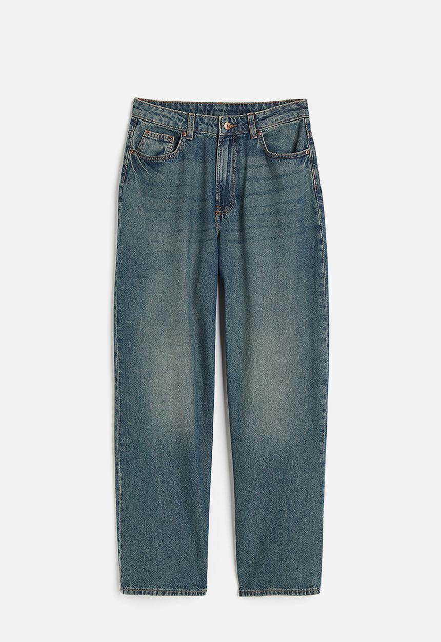 H&M - 90s baggy high jeans - blue
