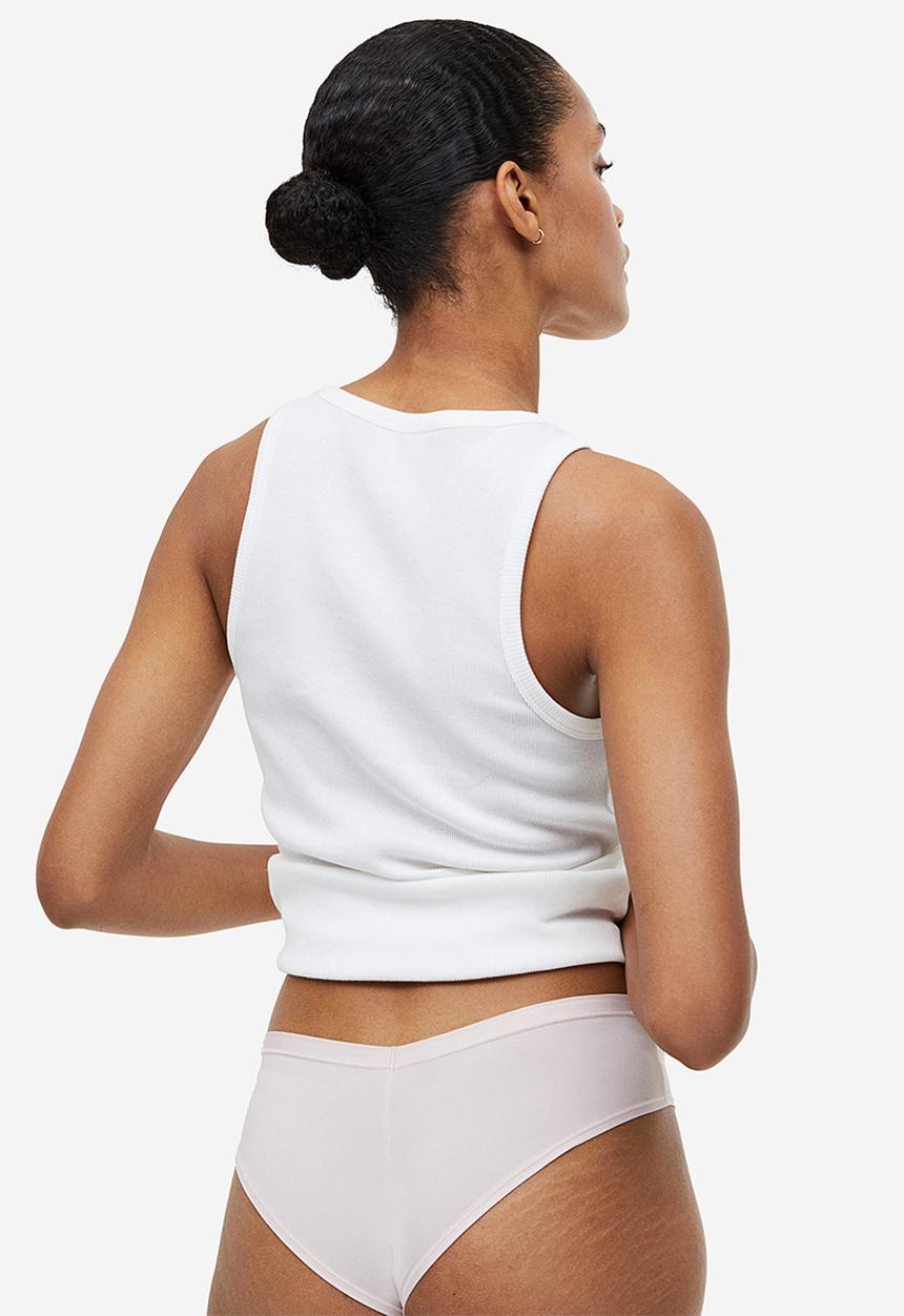 H&M - 3-pack microfibre hipster briefs - pink, beige