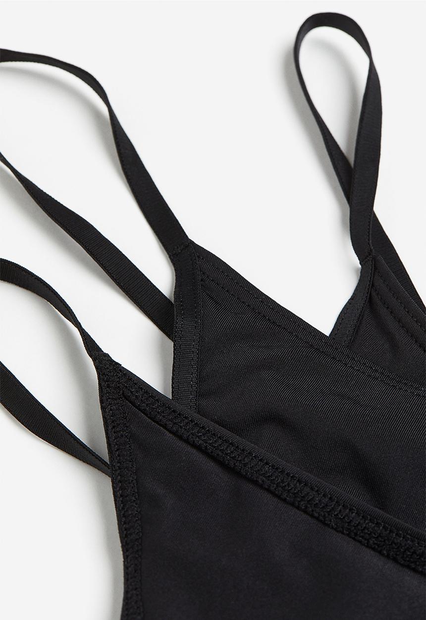 H&M - 3-pack jersey thong briefs - black