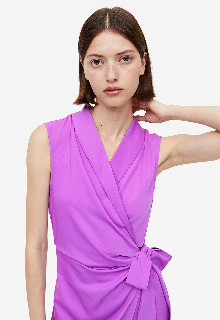 H&M - Blazer wrap dress - purple