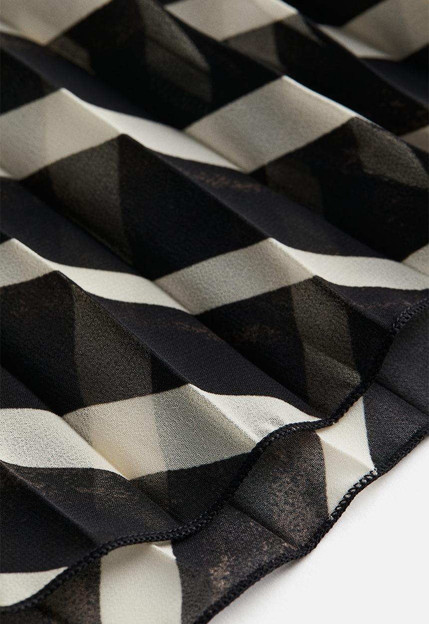 H&M - Pleated blouse - black multi