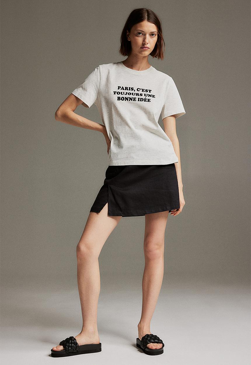 H&M - Cotton t-shirt - grey