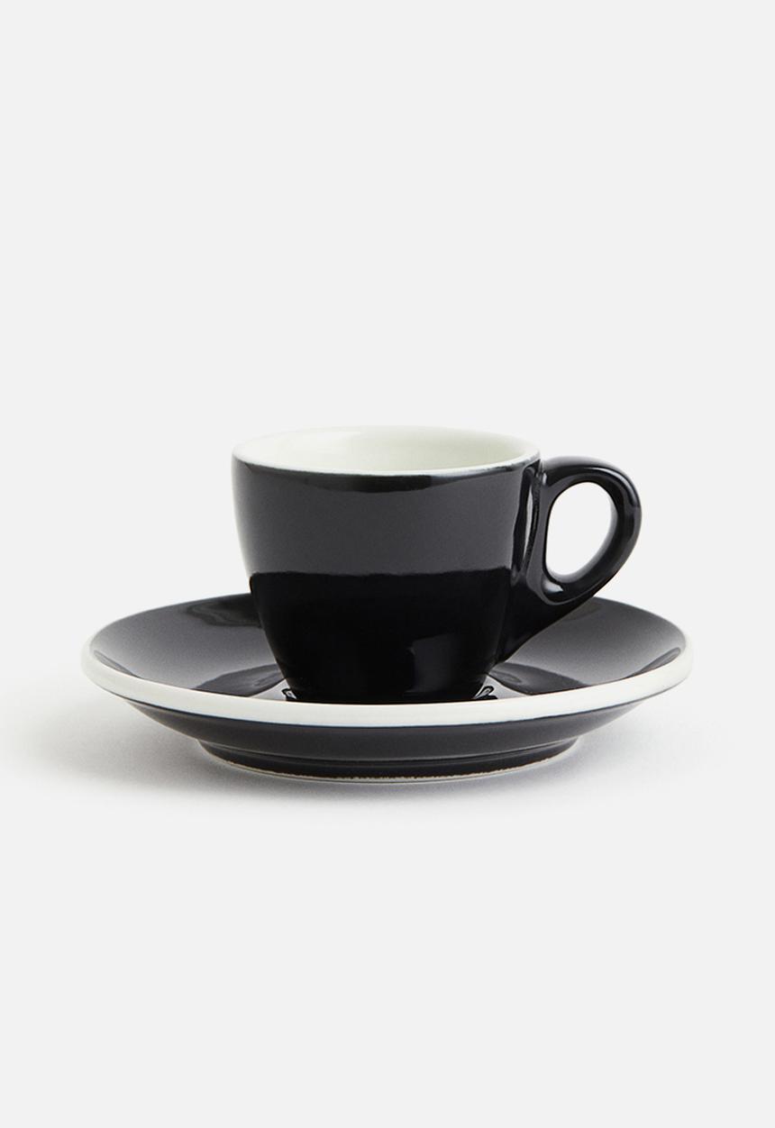 H&M - Espresso cup and saucer - Black