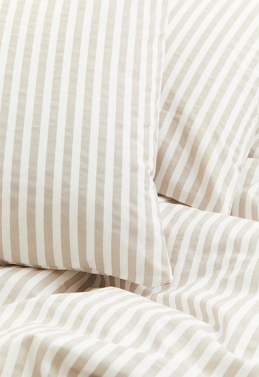 H&M - Cotton double/king duvet cover set - multi 